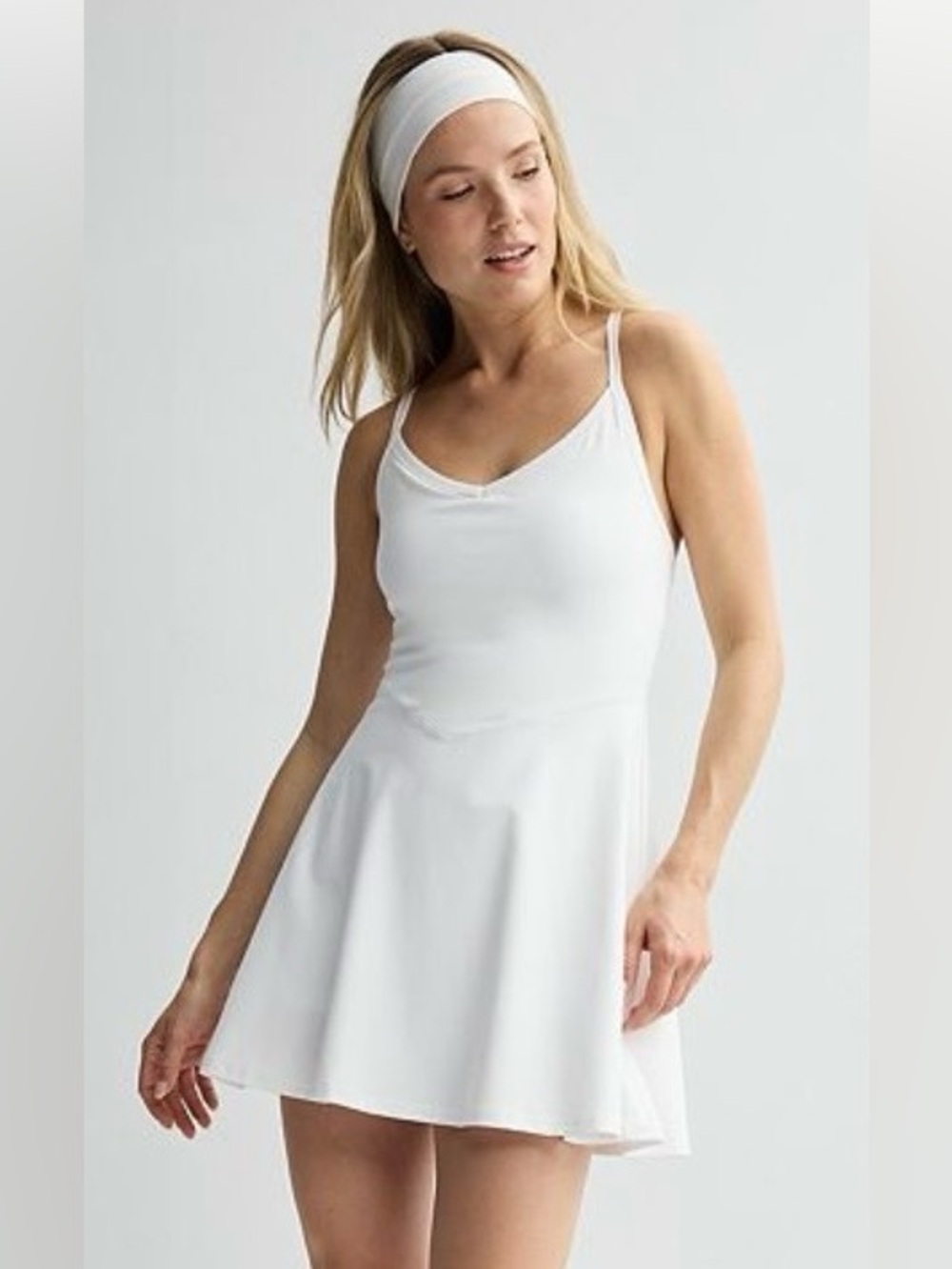 NWT FLX Strappy Flounce Dress